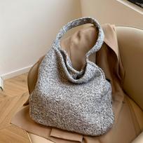 Lazy Wind high-capacity mesh bag for women  autumn bestseller  grey fashion compound leisure versatile shoulder bags gray