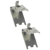 2 Pcs Fridge Tongs Freezer Shelf Buckle Bridesmaid Small Refrigerator for Room Shelving Stainless Steel Rack Clips 4.00X3.00X2.50CM gray