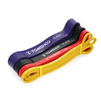 4pcs Pull Up Assist Bands Set Resistance Loop Bands Powerlifting Workout Exercise Stretch Bands įvairiaspalvis