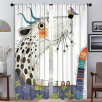 Window Curtain for Room 2 Panel Sweet Baby of the Gru Blackout Curtains Tulle for Bedroom Home Interior Curtains Shades Living W50xH70cmx2pcs-CL