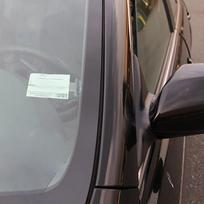 1Pc Car Vehicle Accessory Parking Ticket Permit Card Ticket Holder Clip Sticker ARI 1pc gray