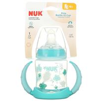 NUK, Puodelis su snapeliu, nuo 6 mėn., Aqua, 1 puodelis, 150 ml (5 uncijos)