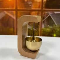 Brass Dopamine Wind Bell Creative Bedroom Pendant Entry Doorbell Meditation Summer Japanese Wind Decoration Door Decoration Bell brown