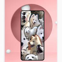 Samojedo šuniuko dėklas Samsung Galaxy S23 S24 Ultra S8 S9 S10 S22 Plus Note 10 20 Ultra S20 S21 FE dėklas Galaxy S21 FE