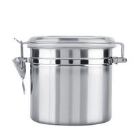 Nerūdijančio plieno kavos indas, vakuuminis sandarus laikymo indas cukrui, arbatai, pupelėms(1450 ml) Medium 4.75L