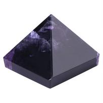 Natūralus violetinis kristalas?Fluorito Ametisto Piramidės Figūrėlės Namų Dekoracija Interjero Elementas black