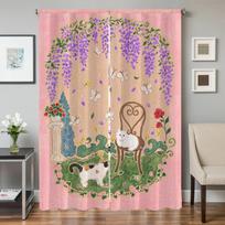Home Interior Kitchen Curtains for Living Room 2 Pieces Blackout Curtains Door Curtain Modern Bedroom Decoration Partition Shade W50xH70cmx2pcs-CL