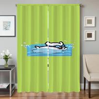 Home Interior Kitchen Curtains for Living Room 2 Pieces Blackout Curtains Door Curtain Maltese Dog Partition Bedroom Decoration W50xH70cmx2pcs-CL