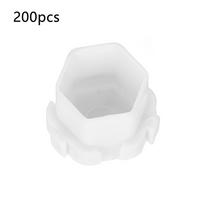 200Pcs Tattoo Ink Cups Honeycomb Shape Pigment Holder Cups Permanent Makeup Supplies White white