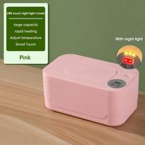 LED Display Baby Wipe Warmer Heater Wet Towel Dispenser Portable USB Charge Baby Wipe Warmer Napkin Heating Box Home/Car Use green