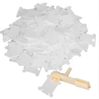 200 vnt. kryželiu siuvinėjimo siūlų vyniojimo lentelė, plastikinė siūlų vyniojimo plokštelė, „pasidaryk pats“ siuvimo reikmenys white