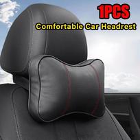 Car Neck Headrest Pillow Memory Foam Car Seat Neck Pillow Breathable PU Leather Head And Neck Support For Sleep Pillow CHINA gray