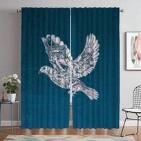 Coldplay Tulle for Bedroom Home Interior Curtains for Camera Curtains Child Room Partition Blackout Curtain Halloween Decoration W50xH70cmx2pcs-CL black