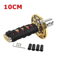 10/15/20cm Universal Katana Samurai Sword Gear Shift Knob Warrior Series Manual Stick Shift Knob with 4 Adapters Fits Most Car black