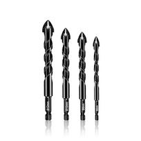 Tile Drill Bits Woodworking Ceramic Hole Opener Portable Reusable 4pcs
