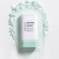 MEIDEME Žalias Saliamas Lengvas Matinis Saulės Pieštukas SPF50+ PA++++, Be žiaurumo, VEGANIŠKAS, Drėkinantis, Korėjietiška Kosmetika, Kbeauty, mėginukas