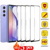 5 vnt. apsauginė plėvelė Samsung A55 A54 5G stiklinė ekrano apsauga Samsung Galaxy A35 A34 A24 A14 grūdintas stiklas For Samsung A12 gryna