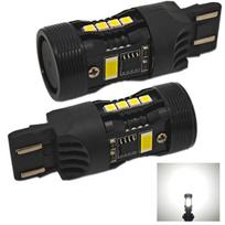 2 vnt W21/5W LED lemputė 7443 12V be klaidų, balta JP Off-Road