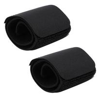 Soccer Shin Guard Fixed Bandage Tape Fastener Shinguard Adjustable Elastic Sports Strap(Black) juoda