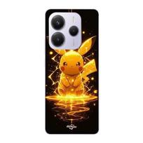 Coque - Maniacase - Xiaomi Redmi Note 14 5G - Jaune - Souple - Pikachu Eclair geltona