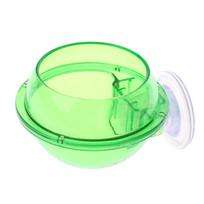 Reptile Feeder Suction Cup Anti-Escape Reptile Food Dish Water Bowl Live Fodder Container for Lizard Gecko Chameleon beige