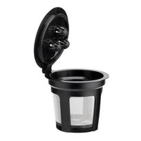 Reusable Coffee Filter Plastic 3 Hole Empty Capsule Replacement for Dual Brew Machine black