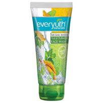 Everyuth Naturals Anti Acne, Anti Marks Tulsi Ciberžolės Veido prausiklis, 3 vnt. pakuotė (150 g x 3 tūbelės) blue