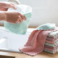 Mikropluošto arbatos rankšluosčiai - 10 vienetų rinkinys, Super sugeriantis indų plovimo skudurėlis, Mikropluošto virtuviniai rankšluosčiai, Indų plovimo skudurėlis, Valymo skudurėlis, Atsitiktinė spalva One Size gray