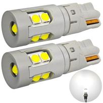 2 vnt. W5W LED lemputės W10W, T10 10-50V CANBUS 700lm balta, stipri visureigė