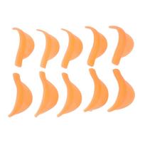 5 Pairs Silicone Eyelash Perming Curler 5 Sizes Reusable Soft Lash Lift Shields Rods for Beauty oranžinė