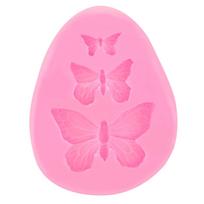 Butterfly Shape Silicone Cake Fondant Chocolate Molds Decorating Tool pink