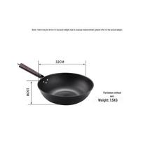 Luchuan senamadiška apvali ir plokščiadugnė ketaus nelipni keptuvė dujinėms viryklėms 32cm flat bottom without ears without cover
