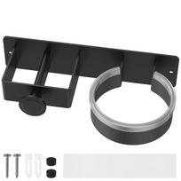 Hair Dryer Holder Wall Mounted Bathroom Hair Straightener Storage Holder Hair Tool Organizer Adhesive Toilet Blower Holder black