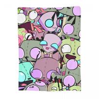 Invader Zim Gir Blankets Coral Fleece Plush Printed Breathable Lightweight Thin Throw Blanket for Home Office Plush Thin Quilt 30x40in