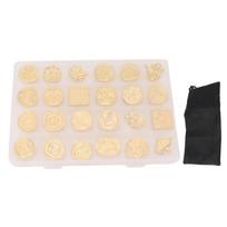 24pcs Removable Sealing Wax Stamps Vintage Wax Seal Stamp Kit With Gift Box For Gift Decoration