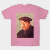 T Shirt Women Pablo Neruda Literary Legend Harajuku Print Kawaii Tshirt Summer Short Sleeve Female T-Shirt Top Tee 3XL balta