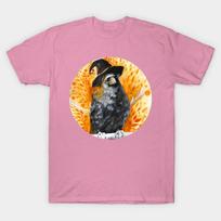 T Shirt Women Halloween Witch Crow Inktober 10 Harajuku Print Kawaii Tshirt Summer Short Sleeve Female T-Shirt Top Tee S rožinė