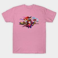 T Shirt Women Fire Witches Harajuku Print Kawaii Tshirt Summer Short Sleeve Female T-Shirt Top Tee S