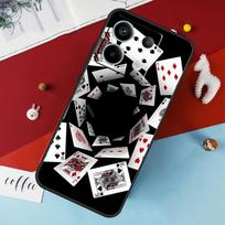 Poker Playing Card Case For Xiaomi Redmi 13C 12C 10C 9C 10A Redmi Note 11 9 10 12 13 Pro 9S 10S 11S 12S Cover Redmi Note 12 Pro 4G black