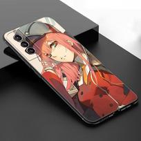 Anime Zero Two Darling Black Silicone Phone Case For Samsung Galaxy S23 S21 S20 FE S24 S22 Ultra S10E S10 S9 S8 Plus Samsung S23 Plus