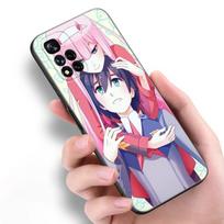 Anime Zero Two Darling Black Silicone Phone Case For Xiaomi POCO X3 X4 NFC F5 M3 M4 M6 X5 X6 Pro F3 F4 GT 5G C55 C65 M5 POCO F3