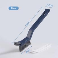 Multipurpose Bathroom Tile Floor Gap Cleaning Brush Window Groove Hand Cleaning Brush Household Wall Corner Kitchen Tool mėlyna