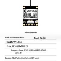 „Beitian“ GPS antena su integruota „Beidou-3 TTL“ mikrobangų blykste BD-220ZF