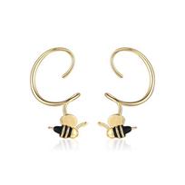 New Fashion Bee Earrings for Women  Trendy Animal Earrings  Niche Temperament  Light Luxury and Versatile beige