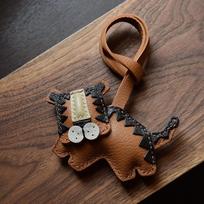 Tiger/designer original, handmade sheepskin car key bag pendant personalized niche gift men's and women's key chain