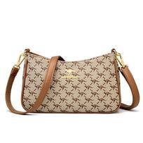 Crossbody Bag Female Small Bag Shoulder Bag Female Fashion Print Small Square Bag Female black