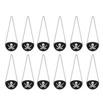 1 Set Pirate Eye Patch Felt One Eye Skeleton Elements Costume Matching Supply Blinder Blindfold Toy for Household Kindergarten