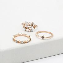 10vnt./rinkinys Mėnulio žvaigždės žiedai Moterims Merginoms Bohemiškas papuošalų rinkinys Dovanos Aksesuarai One Size