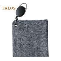 Golf Towel Microfiber Fabric Golf Cleaning Cloth with Retractable Hook Wet Dry Absorbent Towel to Remove Sand Mud Dirt Sweat A pilka