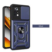 Apsauginis šarvuotas dėklas kameros lęšiui Pocophone Poco F6 Pro X4 X6 M6 F5 X5 M5 M4 C40 M3 F3 X3 NFC F4 GT 4G 5G telefonui su telefono laikiklio dangteliu For Poco M4 Pro 4G